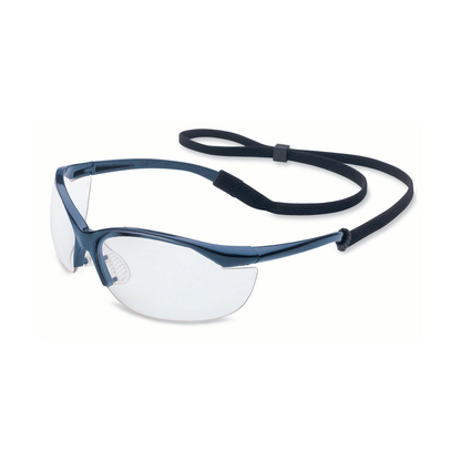 Honeywell Uvex Vapor Blue Safety Glasses Clear Anti-Scratch Lens