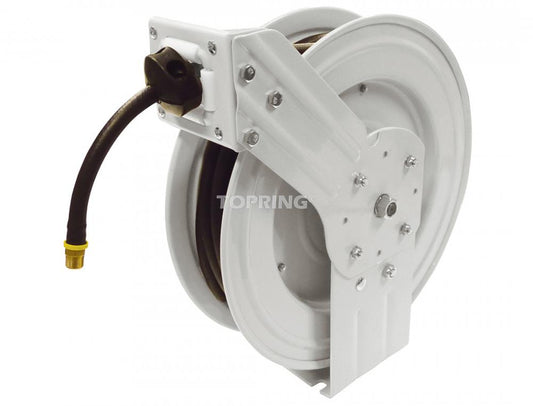 Hose Reel With 3/8 I.D. 50 ft. Rubber Hose, Maxreel Model with Topflex Hose