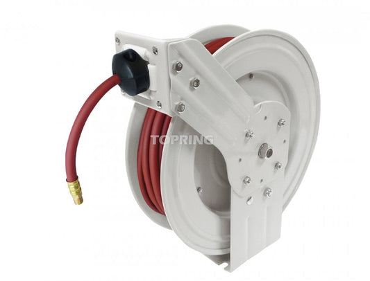 L Hose Reel With 3/8 I.D. 50 ft. Polymer Hose, Maxreel Model with Flexhybrid Hose