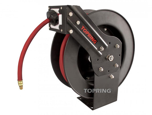 XL Hose Reel With 1/2 I.D. 50 ft. Polymer Hose, Maxreel Model with Flexhybrid Hose