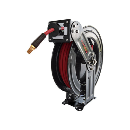 XL Hose Reel With 1/2 I.D. 50 ft. Rubber Hose, Topreel HD Model with Superflex