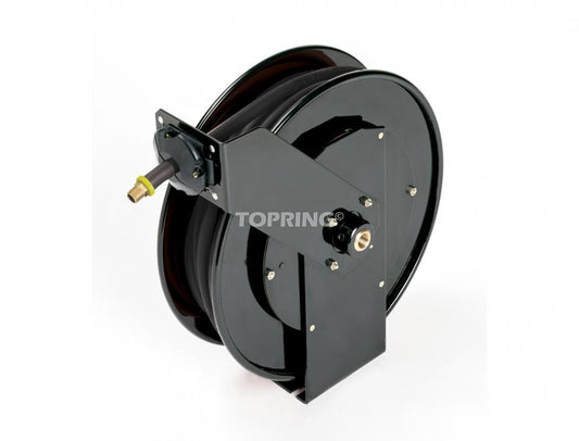 Hose Reel With 1/4 I.D. 35 ft. Rubber Hose, Steelpro Model with Topflex Hose