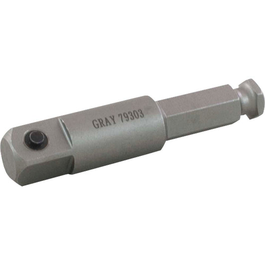 3-Inch Hex Drive Extension, 7/16-Inch Hex to 1/2-Inch Square Drive