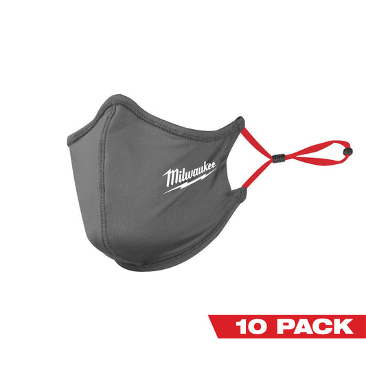 10pk Gray 2-layer Face Mask