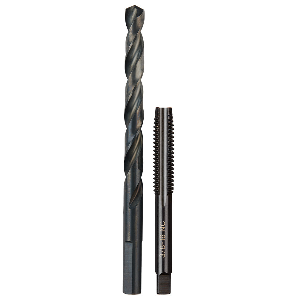 3/8"-16 nc Straight Flute Plug Tap & 5/16" Drill Bit