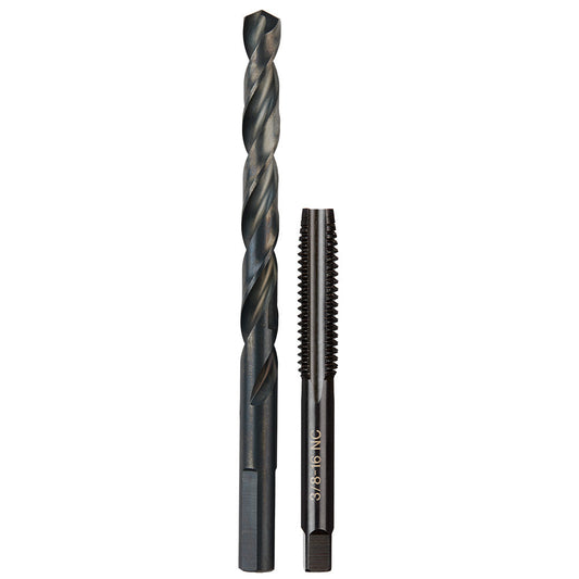 3/8"-16 nc Straight Flute Plug Tap & 5/16" Drill Bit