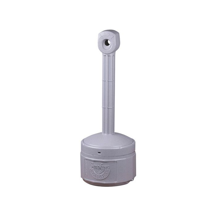 1 Gallon Plastic Outdoor Ashtray Personal Smoker's Ceasefire® Pewter Gray 26806