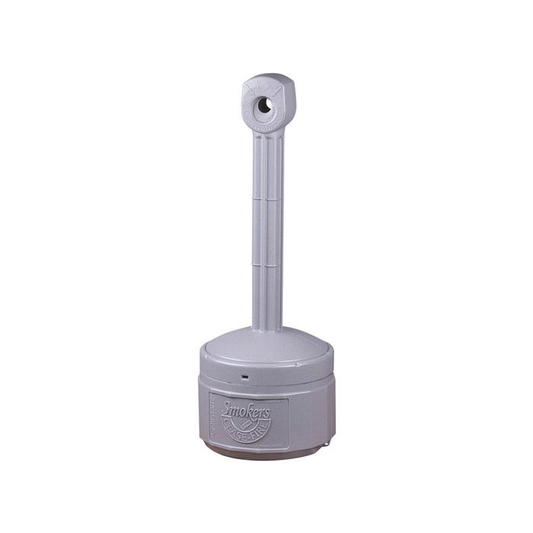 1 Gallon Plastic Outdoor Ashtray Personal Smoker's Ceasefire® Pewter Gray 26806