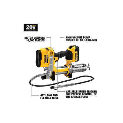 DeWalt 20V Max Cordless Grease Gun Kit