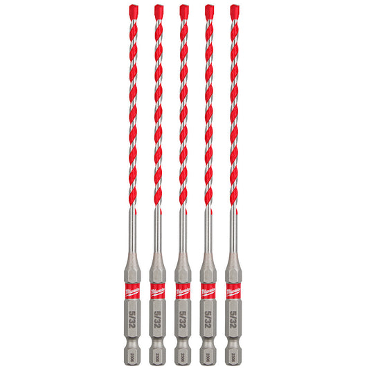 Shockwave Impact Duty™ Carbide Hammer Drill Bits 5/32" x 4" x 6", 15/PK