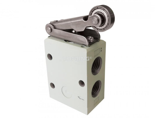 Vanne Mécanique 3/2 Voies avec Levier à Rouleau, 1/4 (F) NPT