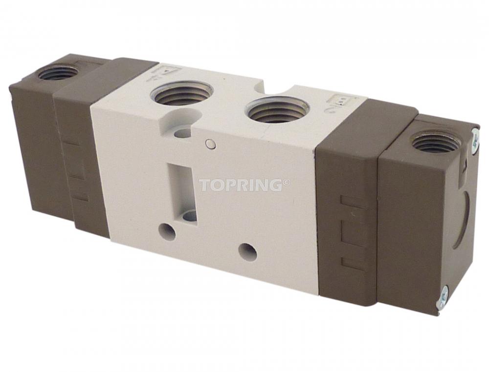 Vanne Pilote Double Commande 5/2 Voies, 3/8 NPT