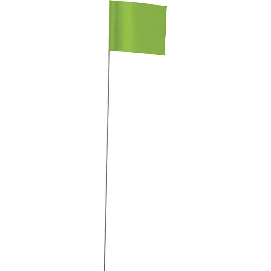 Empire® 2.5 In x 3.5 In Green Stake Flags, 500/PK