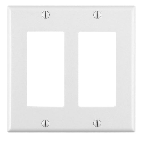 2-Gang Duplex Wallplate Thermoset Ivory