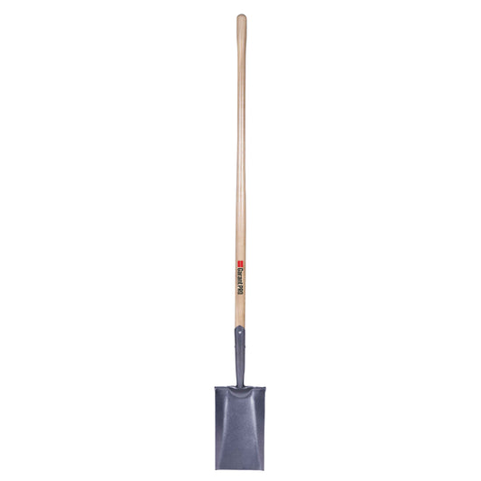 Garant Pro Bêche de jardin forgée, marchepied tourné, manche en bois