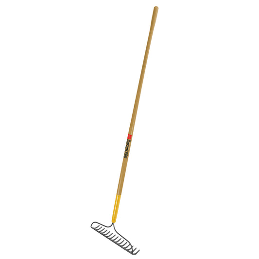 Garant Pro Râteau à arc, 15 dents, manche en bois de 60"