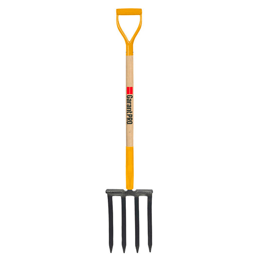 Fourche à bêcher, 4 dents/11", manche bois, dh, Garant Pro