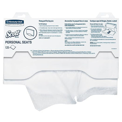 Scott® Pro™ Personal Seat Covers (07410), White, 3000 Sheets/Case