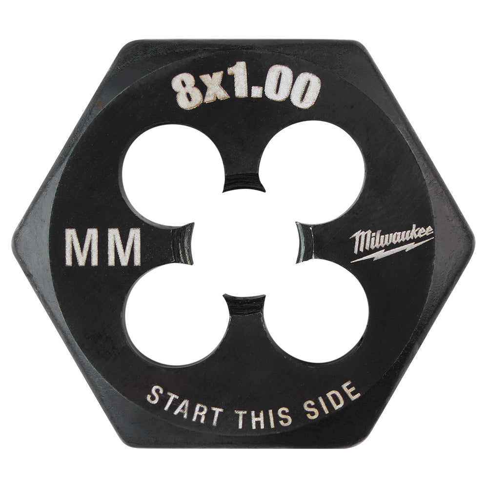 M8-1.00 mm 1-inch Hex Threading Die