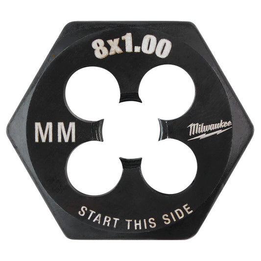 M8-1.00 mm 1-inch Hex Threading Die