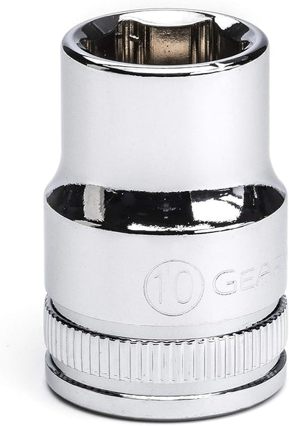 GEARWRENCH Jeu de 10 Douilles 1/4" & 3/8" 6 Pans, 10mm