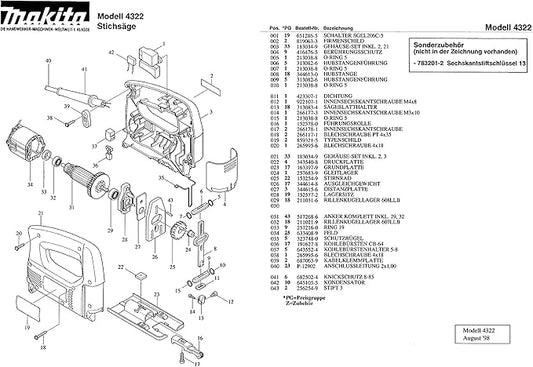 Makita 152578-0 Retainer Complete