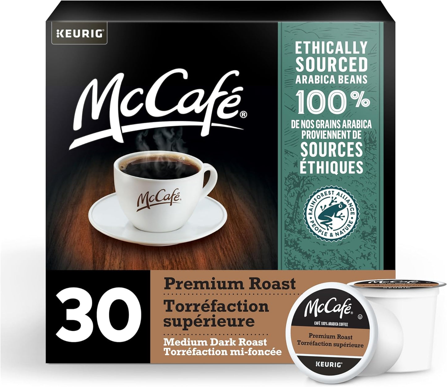 McCafé Premium Roast K-Cup Coffee Pods, 30 Count