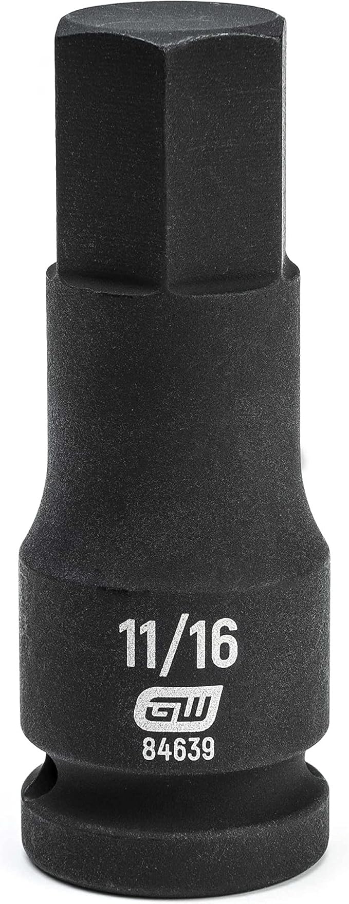 Clé à engrenages 84639 Douille à chocs hexagonale 1/2" SAE 11/16", noire