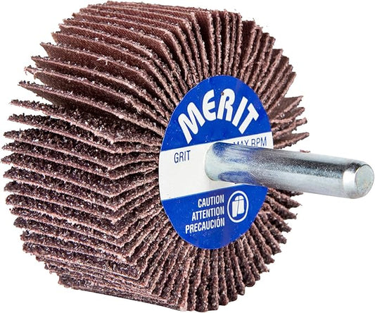 Super Finish Mini Flap Wheel, Aluminum Oxide, 80 Grit, 1-3/16" x 1/4" x 1/4"