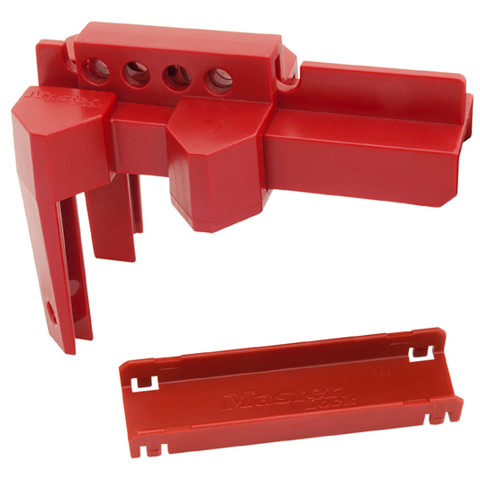 Adjustable Ball Valve Lockout Red 1/2" To 2"