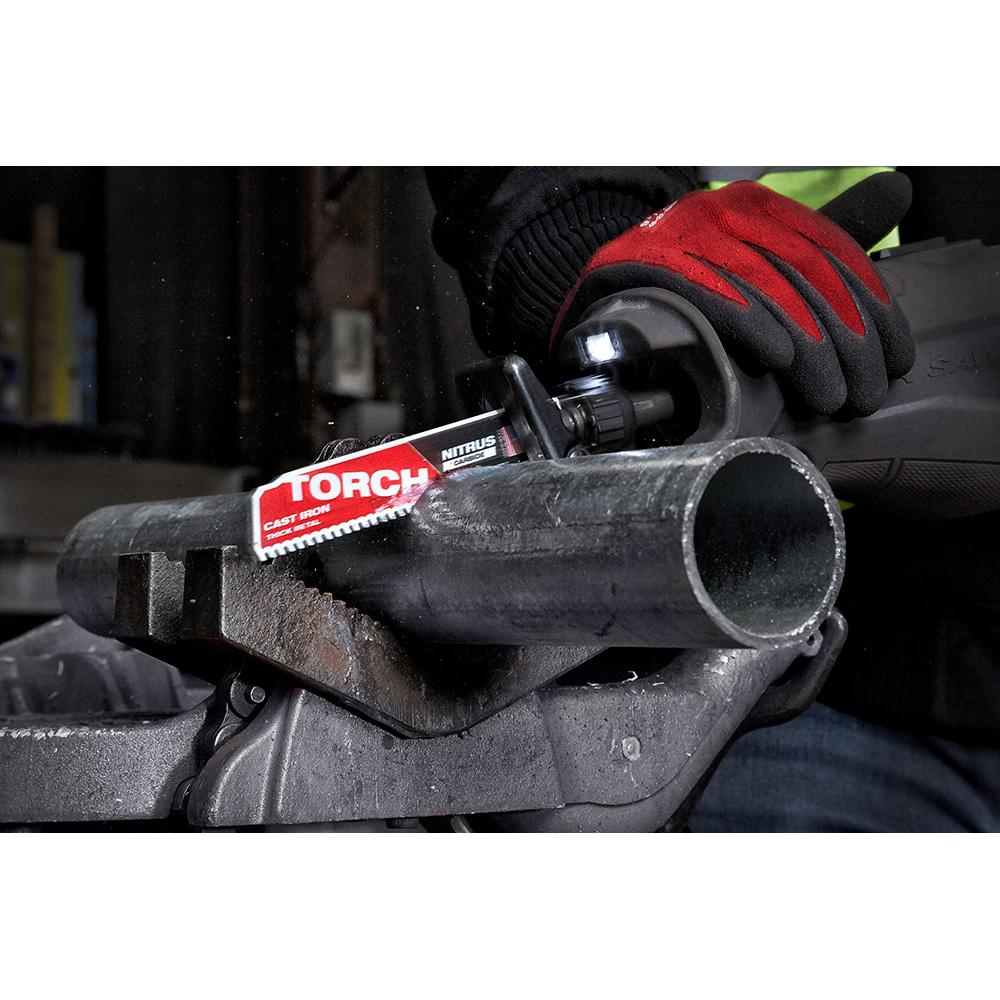 6 po. 7TPI The TORCH pour fonte avec lame de scie alternative SAWZALL en carbure d'azote - Paquet de 3