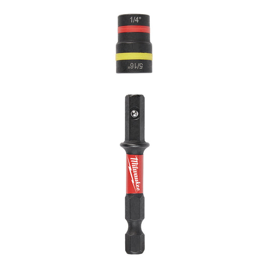 Shockwave Impact Duty™ 1/4" And 5/16" x 2-1/4" Quik-clear™ 2-in-1 Magnetic Nut Driver 25/pk