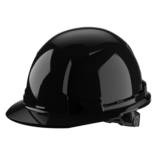Bolt™ Front Brim Hard Hat White/6pt Ratcheting Suspension - Type 1, Class e, Black