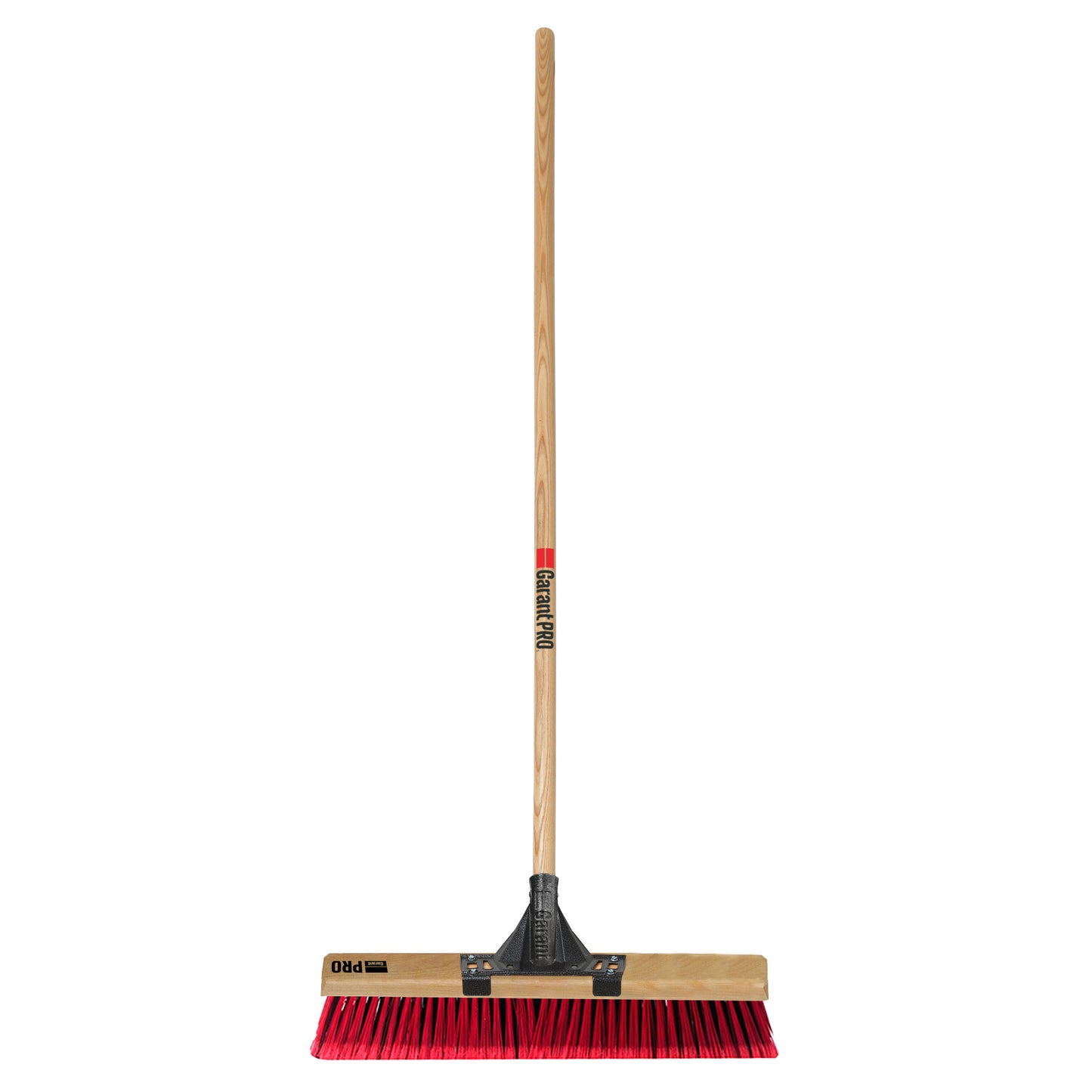 Garant Pro Push broom, multi-surfaces, wood handle, 18"