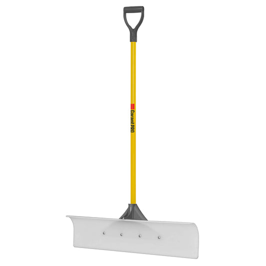 Poussoir à neige, 36" UHMW, manche en fibre de verre noir, kd, dh, Garant (bilingue)