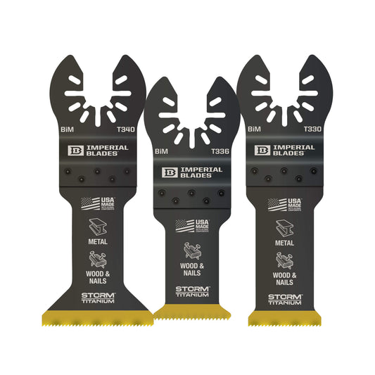 Imperial Blades Iboatv-3 One Fit™ Storm Titanium Metal/wood Variety Pack, 3pc
