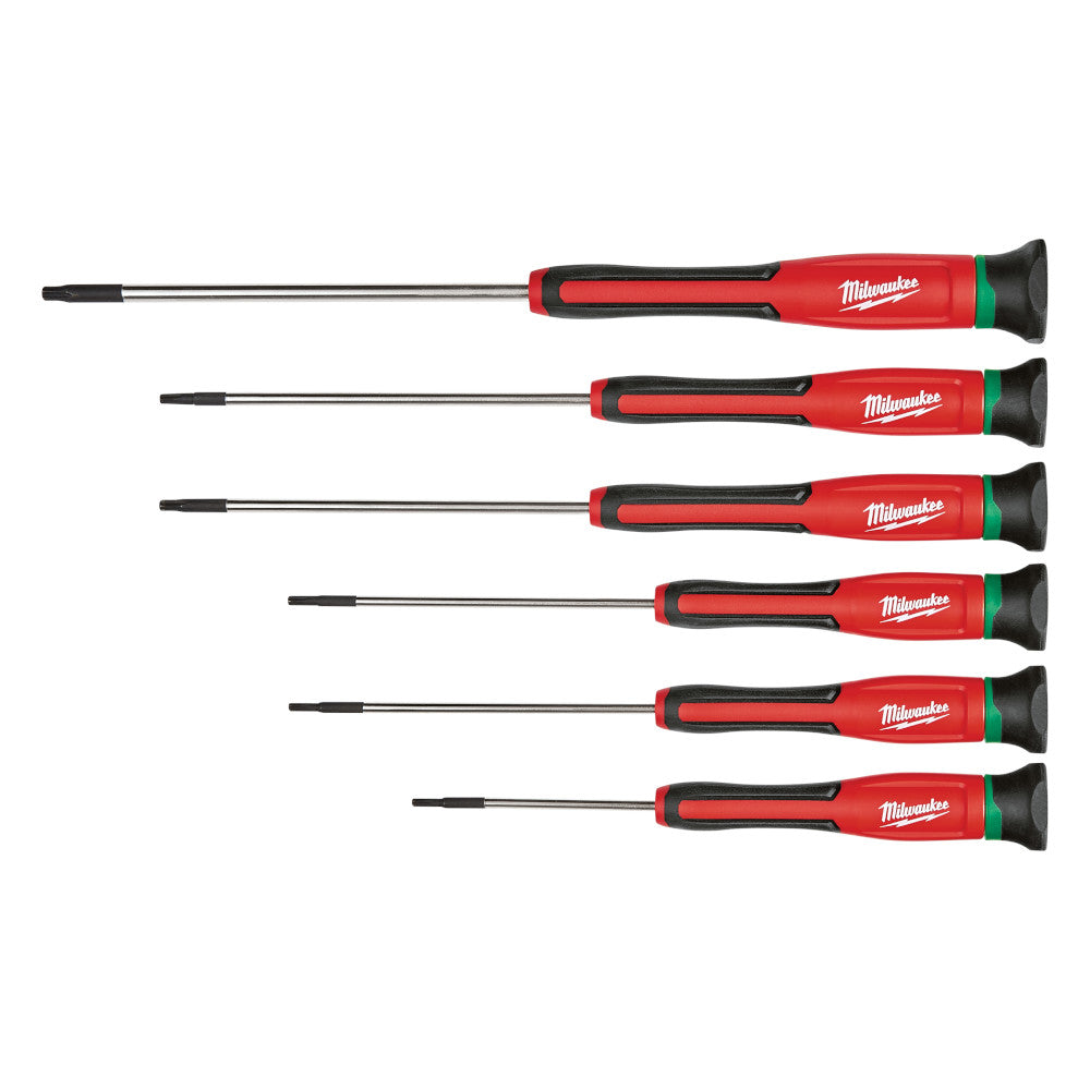 6 Pc. Torx Precision Screwdriver Set White/case