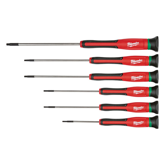 6 Pc. Torx Precision Screwdriver Set White/case
