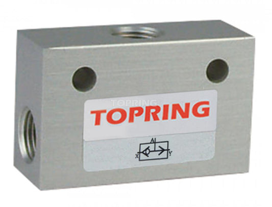 Aluminum Pneumatic Shuttle Valve 1/4 (F) NPT