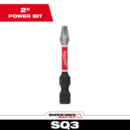 Shockwave Impact Duty 2" Square Recess #3 Power Bit
