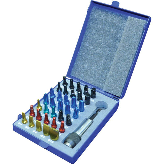 Jeu d'embouts à code couleur de 36 pièces avec insert