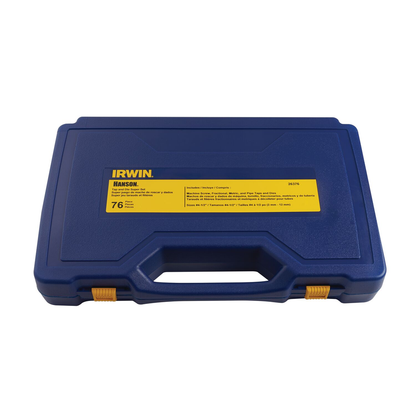 IRWIN Tap And Die Set Machine Screw/SAE/Metric 76-Piece