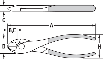 7" HL Diag Cutting Plier, Lap XLT™