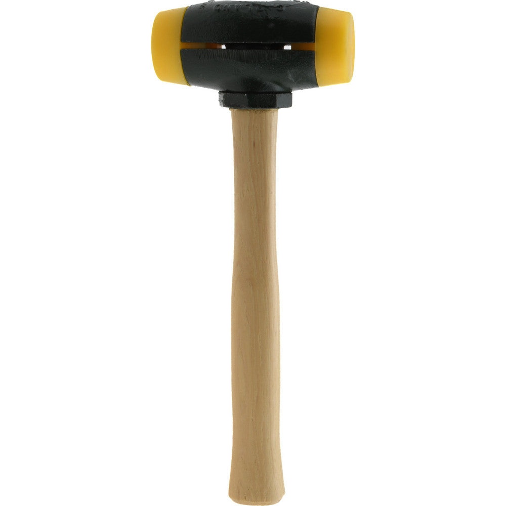 Non-Marring Hammer: 44 oz, 1-3/4" Face Dia, Plastic Head
