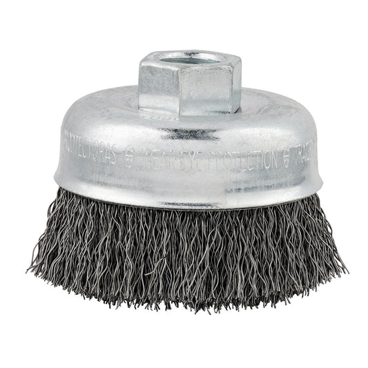 3 In Carbon Steel Crimped Wire Cup Brush