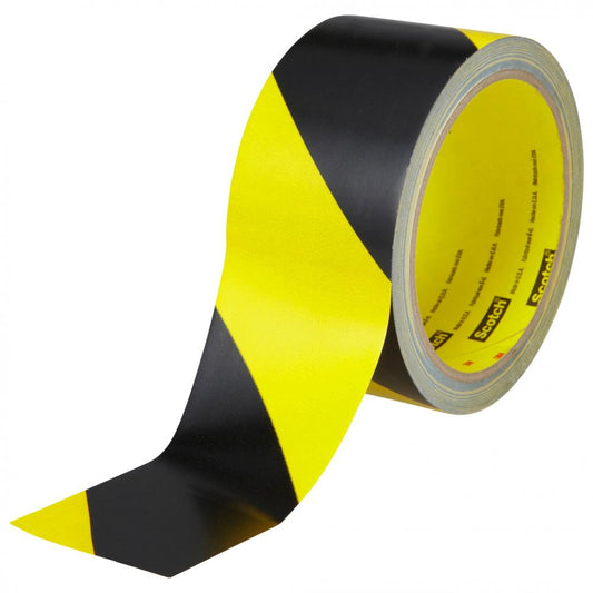 Ruban de sécurité 3MMC, 5702, noir/jaune, 7,6 cm x 32,9 m x 0,14 mm (3,0 po x 36,0 v x 5,4 mil)
