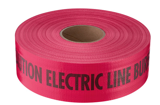 Empire® Duratec® Reinforced Non-detectable Tape-electric Line, Red, 7mm, 3''x 1000', 4/PK
