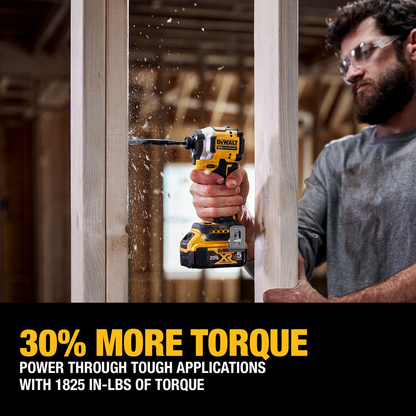 DEWALT 20V MAX* ATOMIC Cordless Brushless 1/4 in Impact Driver Drill Kit (1) Lithium Ion Battery with Charger