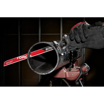 Lame de scie alternative SAWZALL The TORCH avec carbure NITRUS, 12 po, 7 TPI, paquet de 5