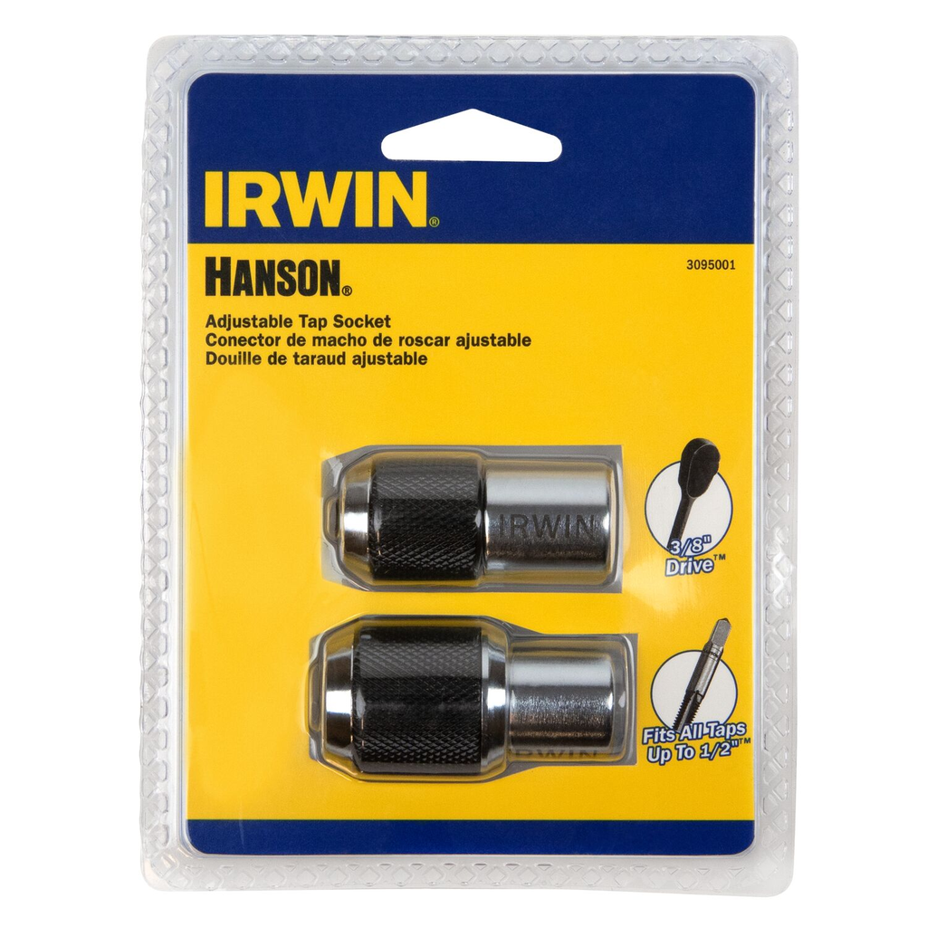 IRWIN Tap Socket Set Adjustable 2-Piece